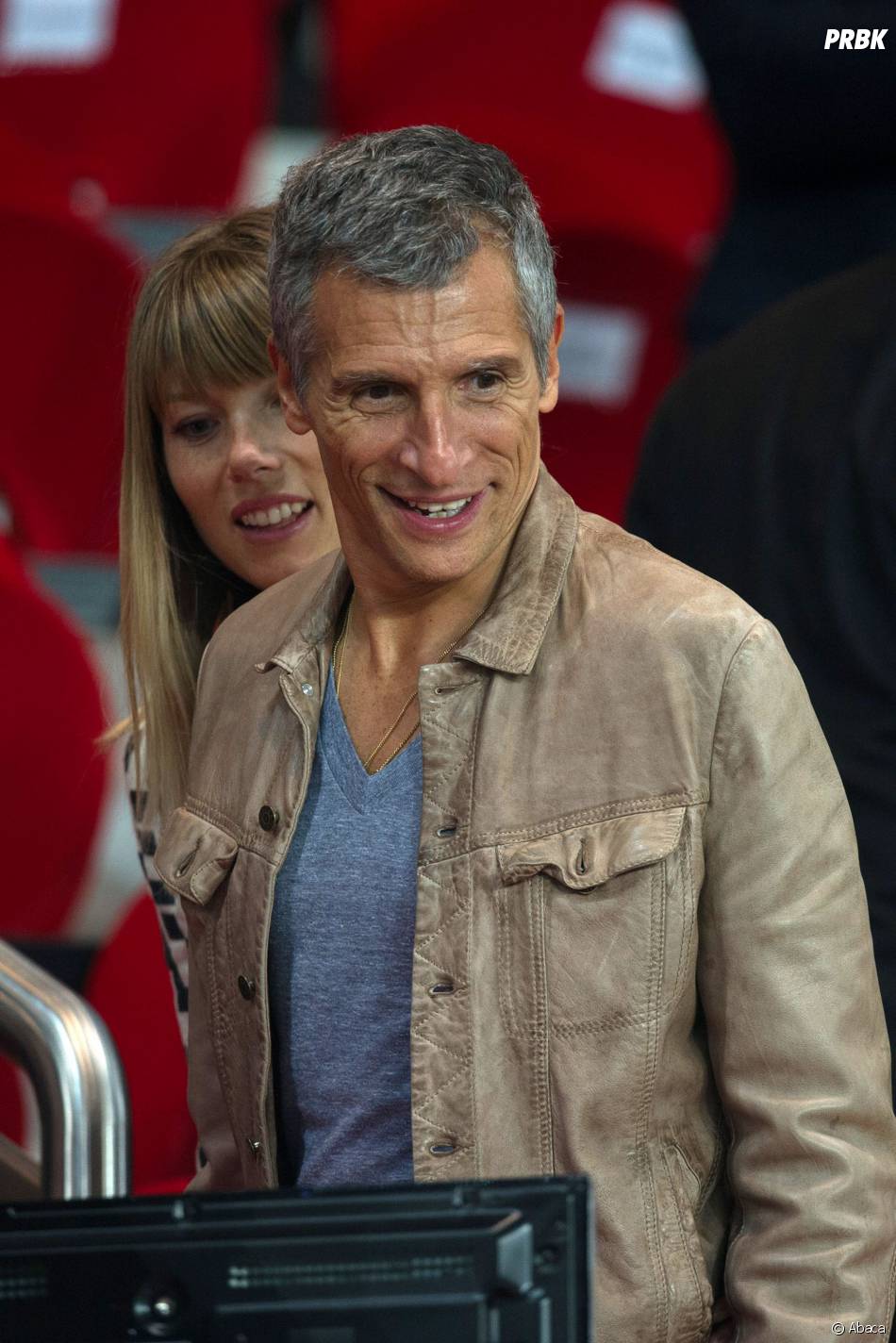 Nagui et sa femme au match PSG-Chelsea pour les quarts de ...