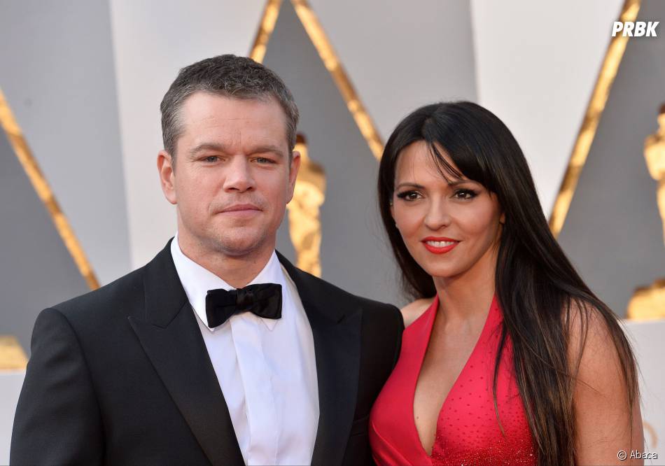 Matt Damon Et Sa Femme Luciana Barroso Sur Le Tapis Rouge De La E