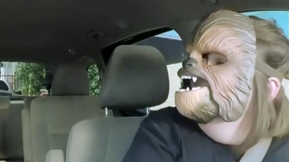 Star Wars : la maman au masque Chewbacca dans le carpool de James Corden