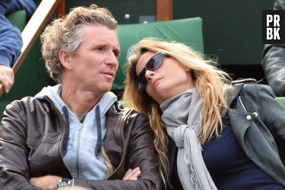 Denis Brogniart et sa femme Hortense à Roland Garros