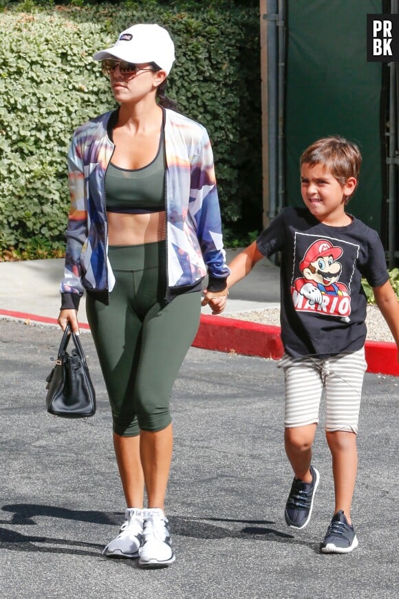 Kourtney Kardashian et son fils Mason