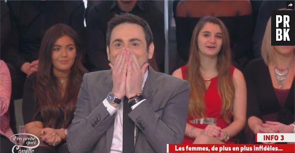 Capucine Anav choque Camille Combal dans Il en pense quoi Camille le 11 janvier 2017