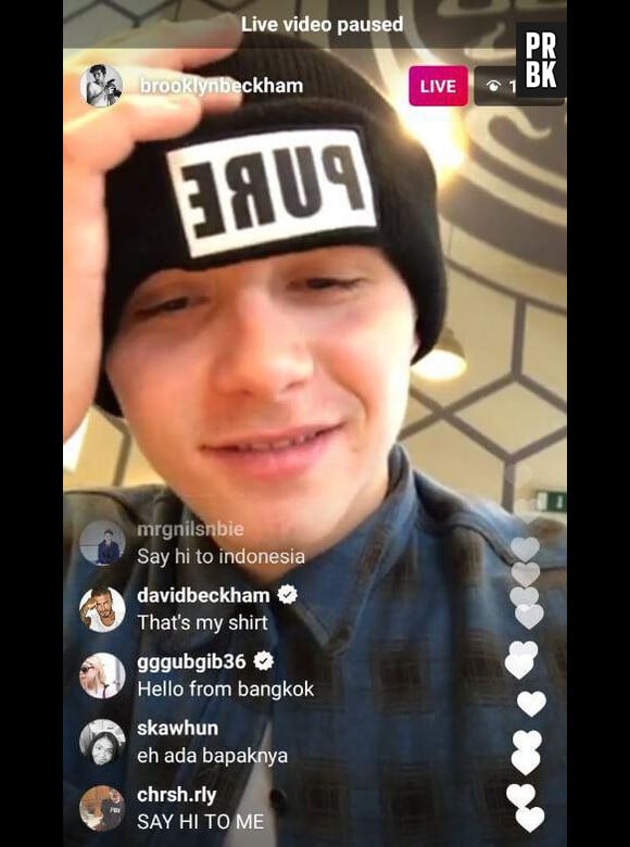 David Beckham embête son fils Brooklyn sur Instagram