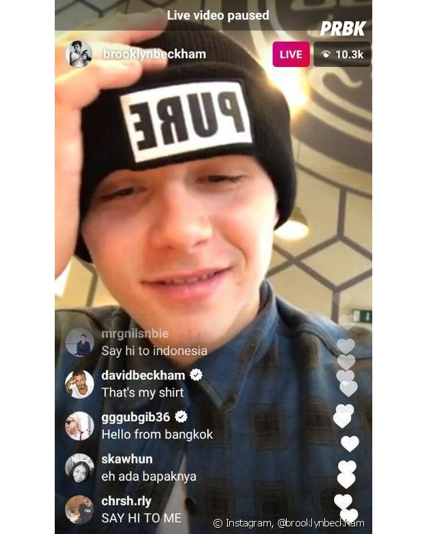 David Beckham embête son fils Brooklyn sur Instagram