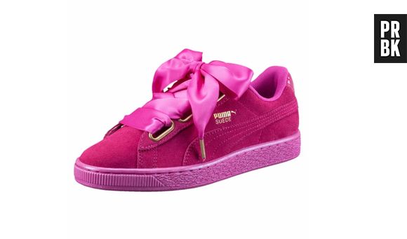 Les Puma Basket Suede Heart sont disponibles en couleur magenta !