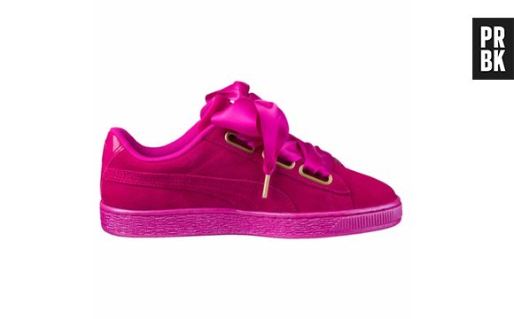 Les Puma Basket Suede Heart sont disponibles en couleur magenta !