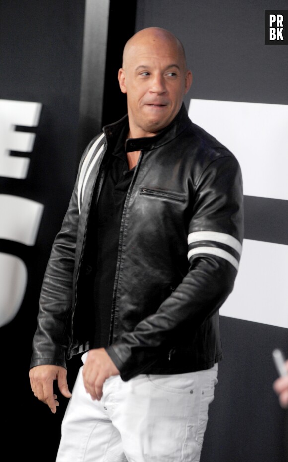 Vin Diesel à l'avant-première de Fast and Furious 8 le 8 avril à New York
