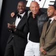 Vin Diesel, Tyrese Gibson et Ludacris à l'avant-première de Fast and Furious 8 le 8 avril à New York