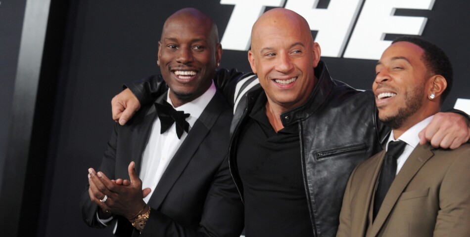 Vin Diesel, Tyrese Gibson et Ludacris à l&#039;avant-première de Fast and Furious 8 le 8 avril à New York