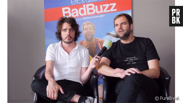 Eric et Quentin en interview pour leur film Bad Buzz