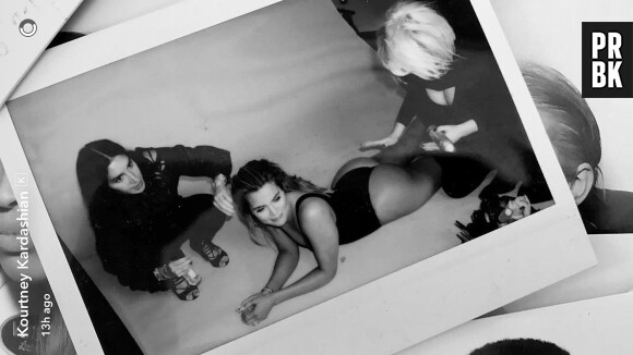Khloé Kardashian se fait maquiller les fesses dans les coulisses d'un photoshoot