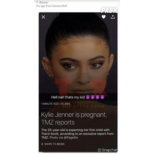 Kylie Jenner enceinte : le message - depuis supprimé - de Tyga sur Snapchat