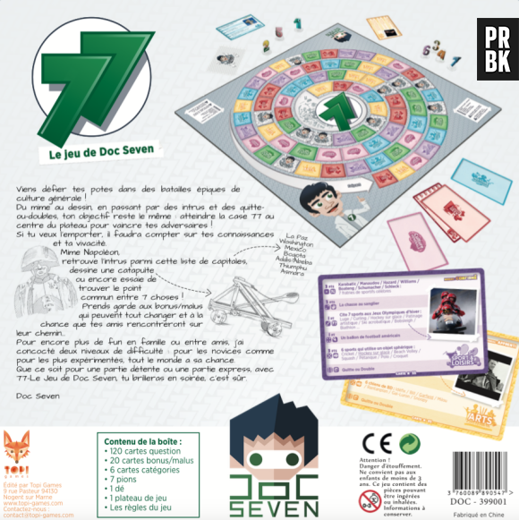 Doc Seven présente "77" son propre jeu de société