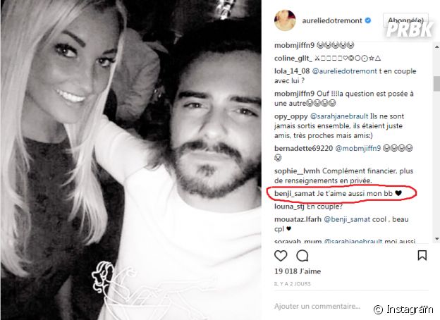 Aurélie Dotremont officialise son couple avec Benjamin Samat ?