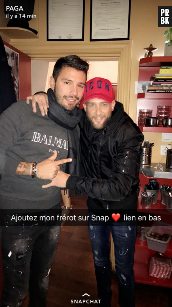 Kevin Guedj (Les Marseillais) et Paga à l'anniversaire de Jessica Thivenin