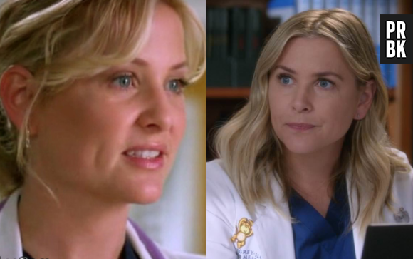 Arizona (Jessica Capshaw) lors de sa première apparition dans Grey's Anatomy VS aujourd'hui