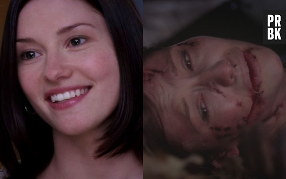 Chyler Leigh (Lexi) lors de sa première apparition dans Grey's Anatomy VS lors de sa dernière apparition