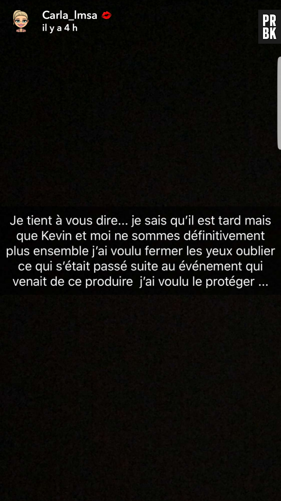 Carla Moreau (Les Marseillais) annonce sa rupture avec Kevin Guedj et confirme ses infidélités