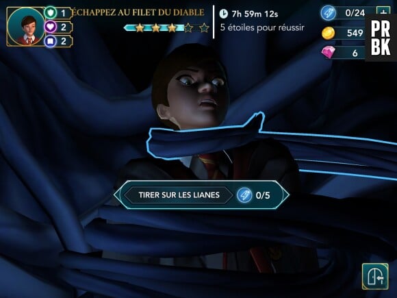 Hogwarts Mystery : le manque d'énergie bloque le joueur