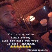 Neymar amoureux : le joueur du PSG déclare sa flamme à sa chérie Bruna Marquezine... en français ❤