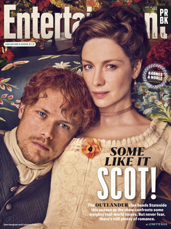 Outlander saison 4 : Sam Heughan et Caitriona Balfe en couverture de Entertainment Weekly