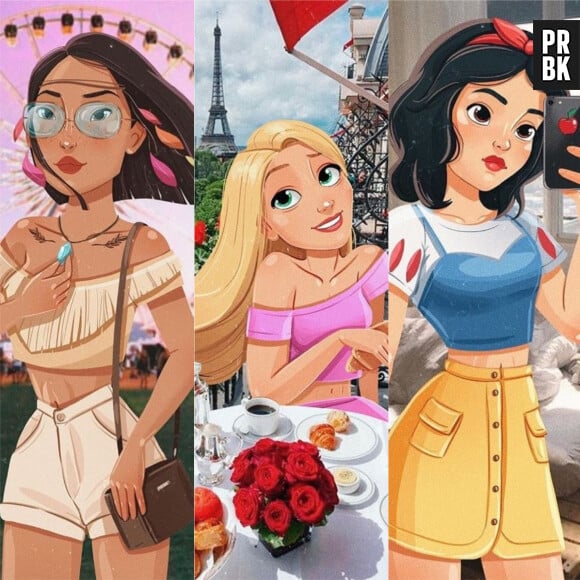 Les princesses Disney se transforment en influenceuses sur Instagram