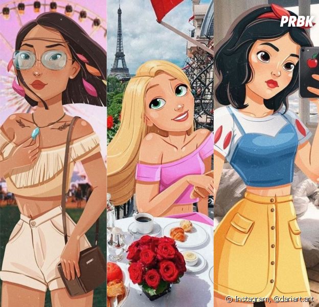 Les princesses Disney se transforment en influenceuses sur Instagram