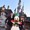 Bérénice Bejo et Michel Hazanavicius à Disneyland Paris pour fêter Noël