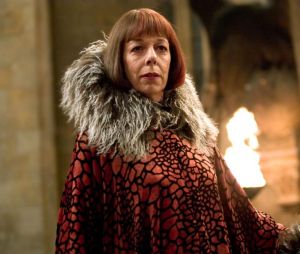 Frances de la Tour a joué Olympe Maxime dans le film