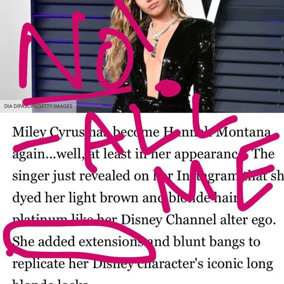 Miley Cyrus en Hannah Montana : elle précise qu'elle ne porte pas de perruque, ce sont ses cheveux