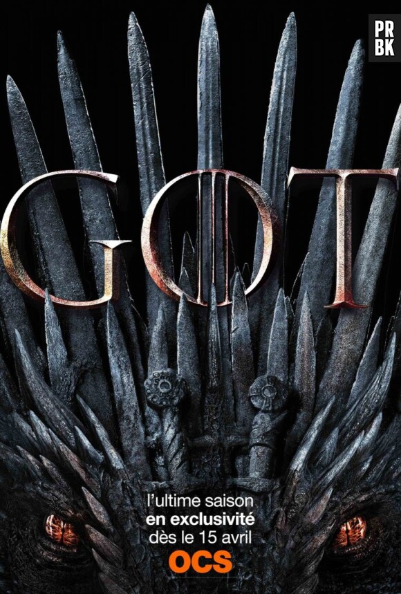 Game Of Thrones saison 8 dès le 15 avril sur OCS.