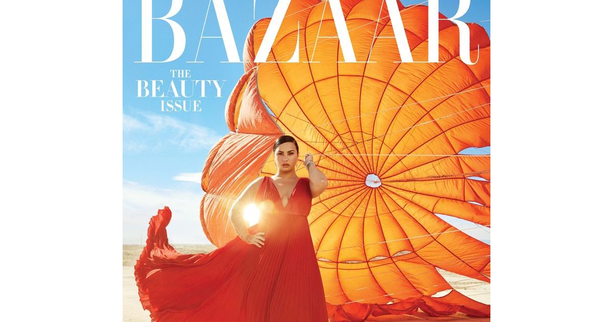 Demi Lovato en couverture de Harper's Bazaar en avril 2020 - Purebreak