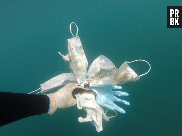 Covid-19 : un pêcheur prouve que les gens jettent leurs masques n'importe où, et c'est une vraie cata écologique