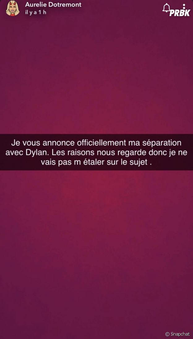 Aurélie Dotremont séparée de son petit ami : elle annonce leur rupture