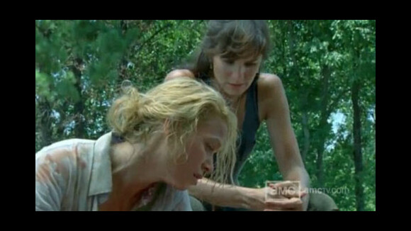 The Walking Dead saison 1 ... Emma Bell ... terrifiée par le tournage