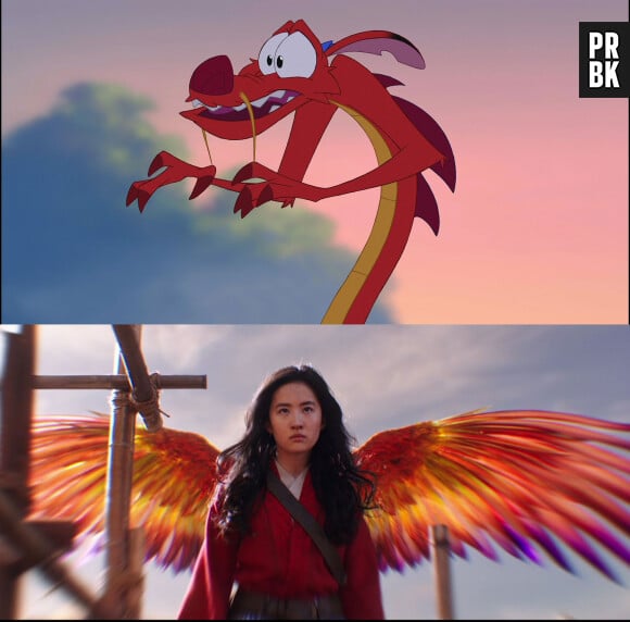 Mulan : Mushu est absent et remplacé par un phoenix