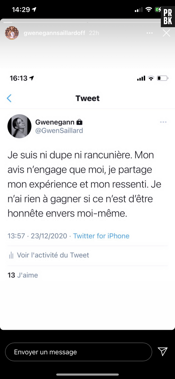 Gweneggan Saillard (Miss Champagne-Ardenne 2020) répond à Sylvie Tellier