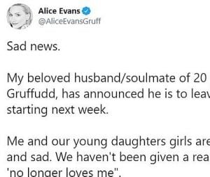 Ioan Gruffudd (Dr Harrow) séparé de sa femme Alice Evans : elle s'explique sur leur rupture et l'affiche sur les réseaux
