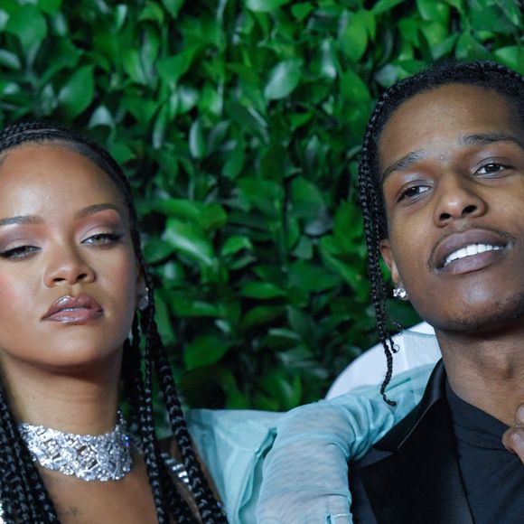 Rihanna et A$AP Rocky au Fashion Awards 2019, au Royal Albert Hall à Londres en 2019. Le rappeur a confirmé leur couple dans GQ
