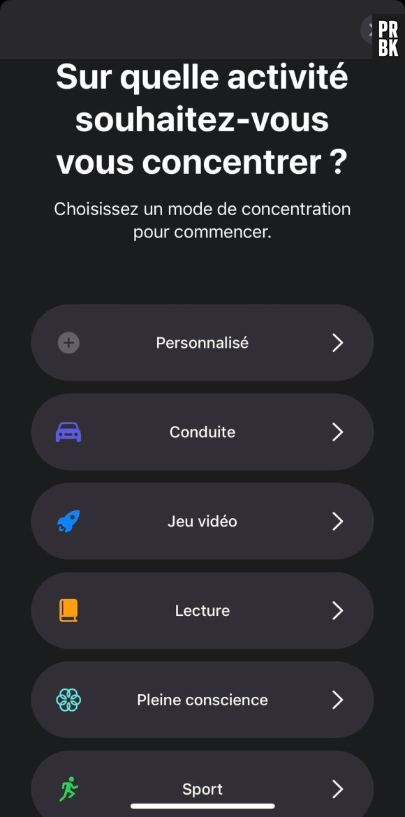 ios 15 : le mode concentration très complet