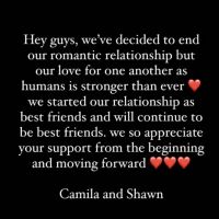 Camila Cabello et Shawn Mendes annoncent leur rupture sans drama, retour à la case amitié