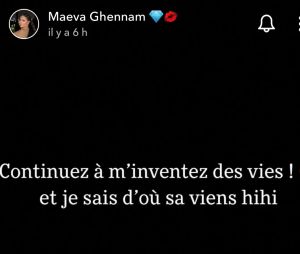 Maeva Ghennam semble démentir les rumeurs sur son couple avec Greg Yega