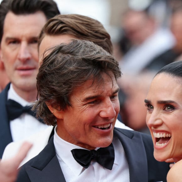 Tom Cruise et Jennifer Connelly à l'avant-première de Top Gun : Maverick au festival de Cannes le 18 mai 2022