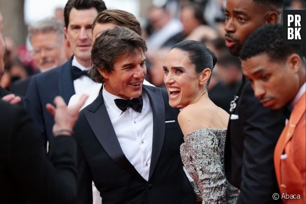 Tom Cruise et Jennifer Connelly à l'avant-première de Top Gun : Maverick au festival de Cannes le 18 mai 2022