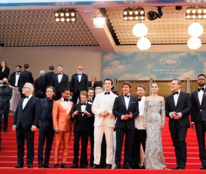 L'équipe de Top Gun : Maverick à l'avant-première au festival de Cannes le 18 mai 2022