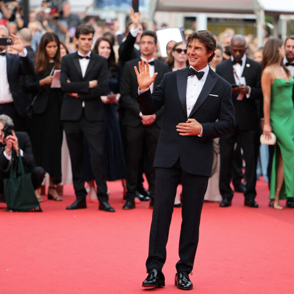 Tom Cruise à l'avant-première de Top Gun : Maverick au festival de Cannes le 18 mai 2022