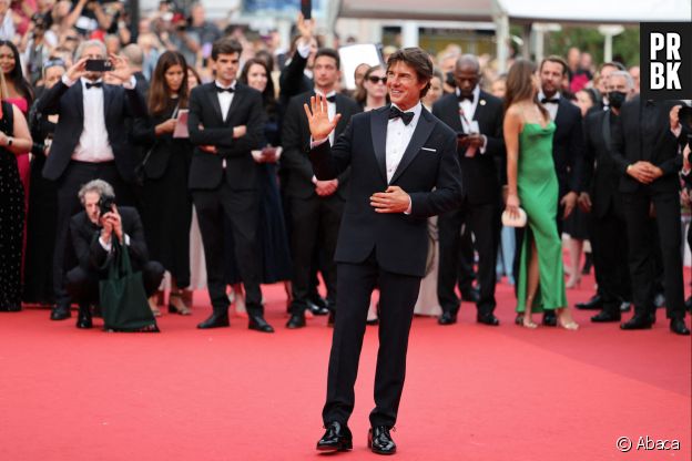 Tom Cruise à l'avant-première de Top Gun : Maverick au festival de Cannes le 18 mai 2022