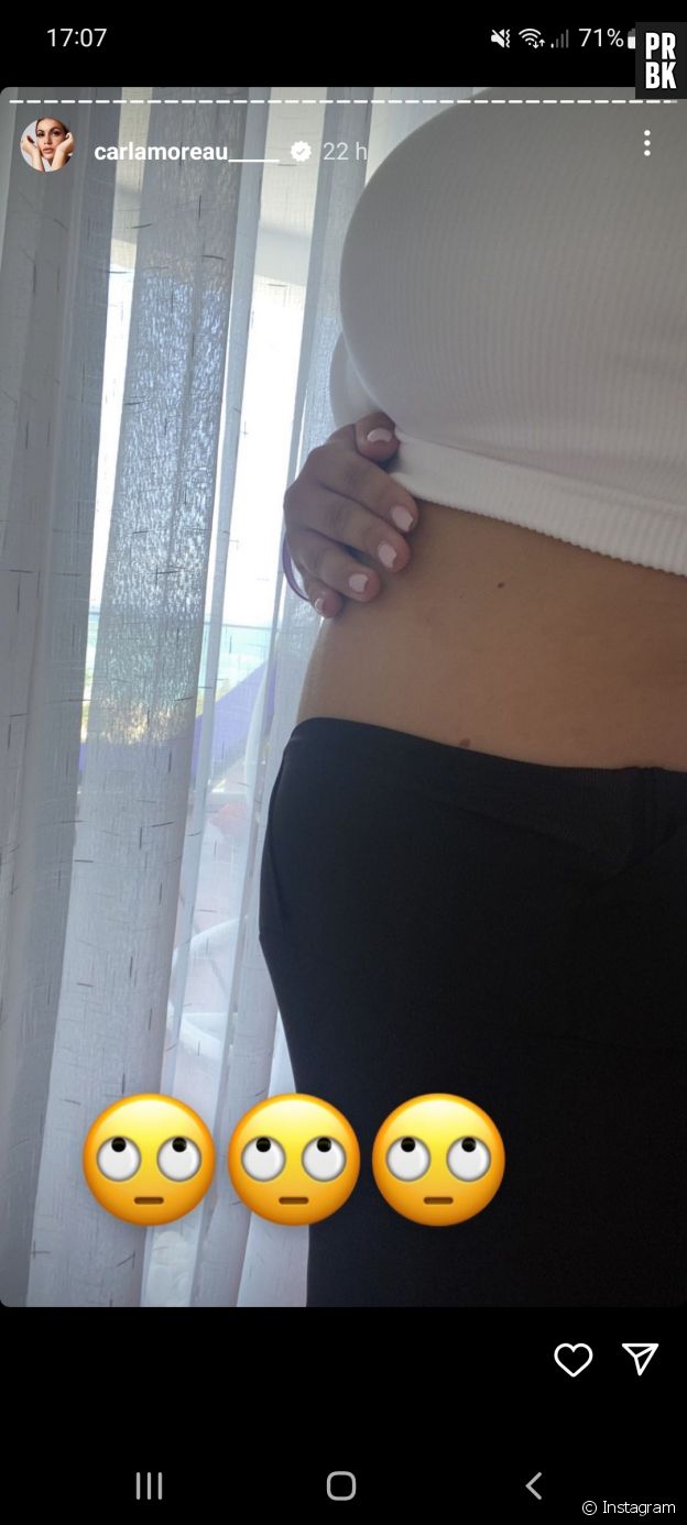 Carla Moreau a-t-elle annoncé qu'elle est enceinte de son deuxième enfant en story ?