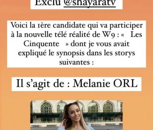 Mélanie Orl devrait participer à la nouvelle émission Les Cinquante.