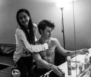Shawn Mendes et Jocelyne Miranda sur une photo postée en 2018